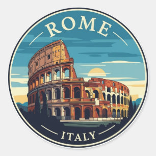 Rom Kolosseum Italien Runder Aufkleber