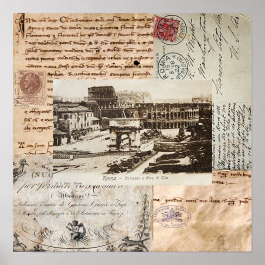 Rom Kolosseum Italienische Kunst Poster (Vorne)