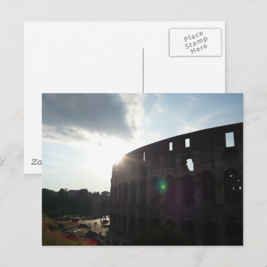 Rom Kolosseum Postkarte (Vorne/Hinten)