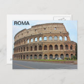 Rom-Kolosseum Postkarte (Vorne/Hinten)