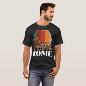 Rom Kolosseum Retro Italien Alte Toskana T-Shirt (Vorne ganz)