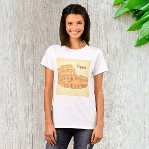 Rom Kolosseum Sketch Womens T-Shirt