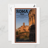 Rom - Kolosseum und Tempel der Venus Postkarte (Vorne/Hinten)