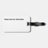 Rom Kolosseum Vintag Gepäckanhänger (Rückseite horizontal)