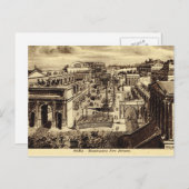 Rom, Künstlervorstellung des Forums in römischen Z Postkarte (Vorne/Hinten)