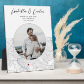 Rom Map Wedding Verlobung Foto Geschenk Vertikal Fotoplatte (Seite)