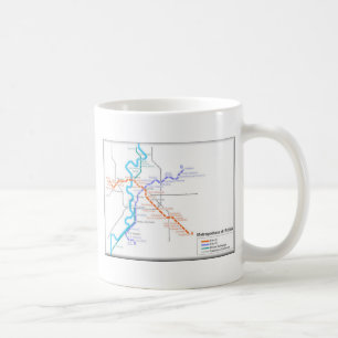 Rom-Metro-Karte Kaffeetasse