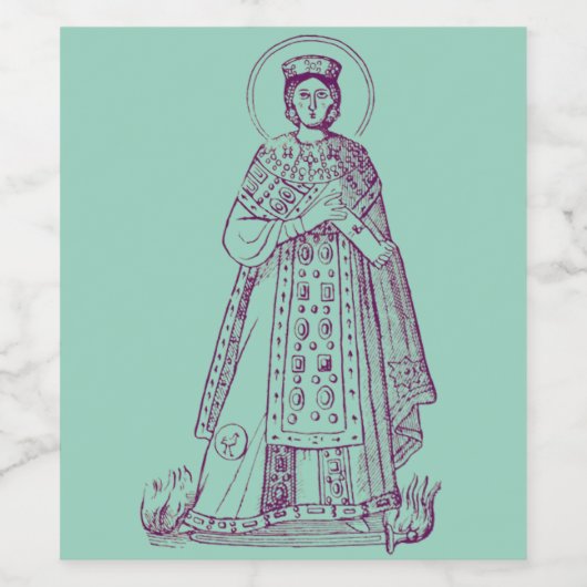 Rom-Mosaik Weinetikett (Einzelnes Label)