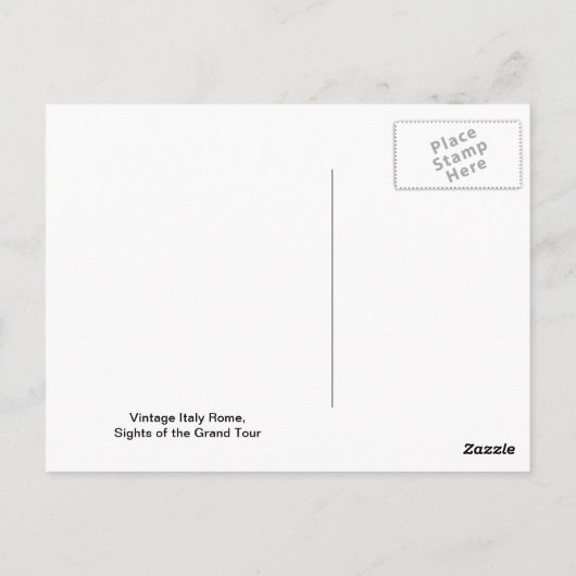 Rom, Moses, durch Michelangelo Postkarte (Rückseite)