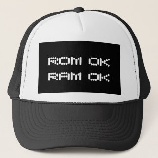 ROM OKAY RAM OKAY Retro Videogamers-Hut Truckerkappe