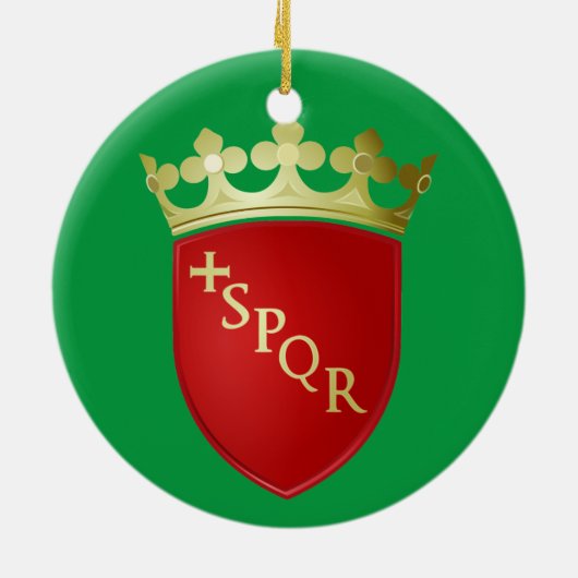 Rom Panorama Weihnachtsschmuck (Hinten)