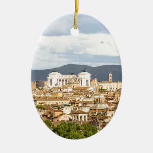 Rom Panoramatag im Sommer Keramikornament (Vorne)