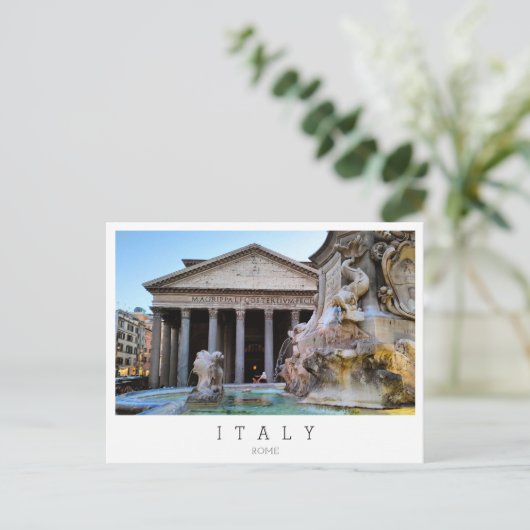 Rom, Pantheon, Italien Postkarte (Stehend Vorderseite)