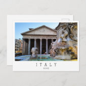 Rom, Pantheon, Italien Postkarte (Vorne/Hinten)