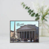 Rom (Pantheon) mit Text Postkarte (Stehend Vorderseite)