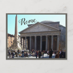 Rom (Pantheon) mit Text Postkarte