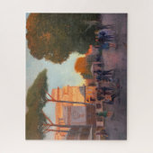 Rom Piazza im Abend mit hellen Malereien Puzzle (Vertikal)