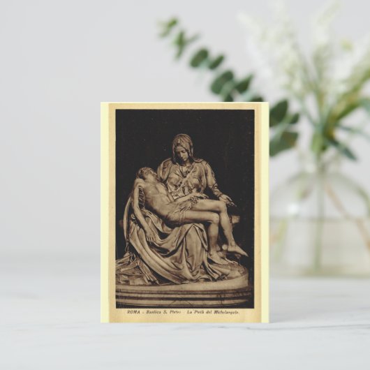 Rom, Pieta, von Michelangelo Postkarte (Stehend Vorderseite)