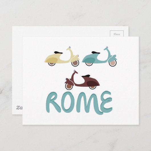 Rom Postkarte (Vorne/Hinten)