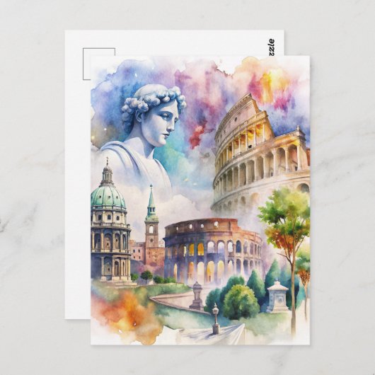 Rom Postkarte (Vorne/Hinten)