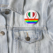 Rom, Pride & Hearts & Regenbogenflagge / Liebe Button (Beispiel)