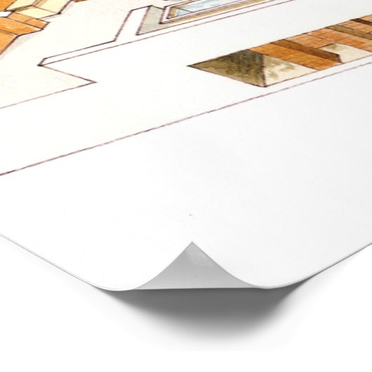 Rom. Private Bäder Poster (Ecke)