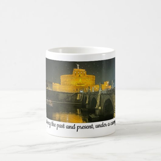 Rom Reise Ponte Sant'Angelo Kaffeetasse (Mittel)
