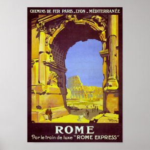 Rom Reiseplakat im Vintage-Stil restauriert Poster