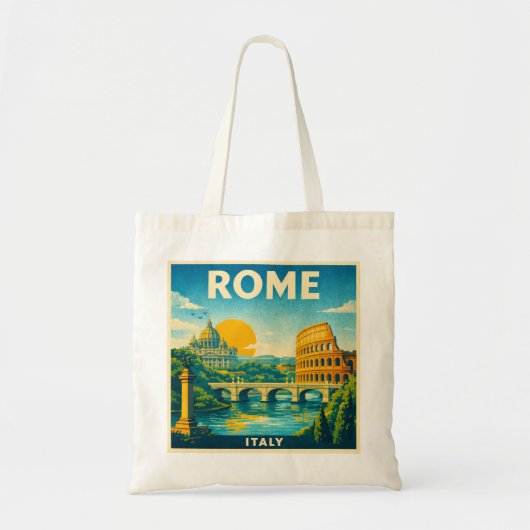 Rom-Reiseplakat-Tasche Tragetasche (Vorne)