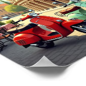 Rom - Retro-Reiseposter Poster (Ecke)