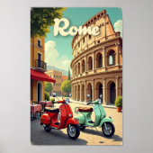 Rom - Retro-Reiseposter Poster (Vorne)