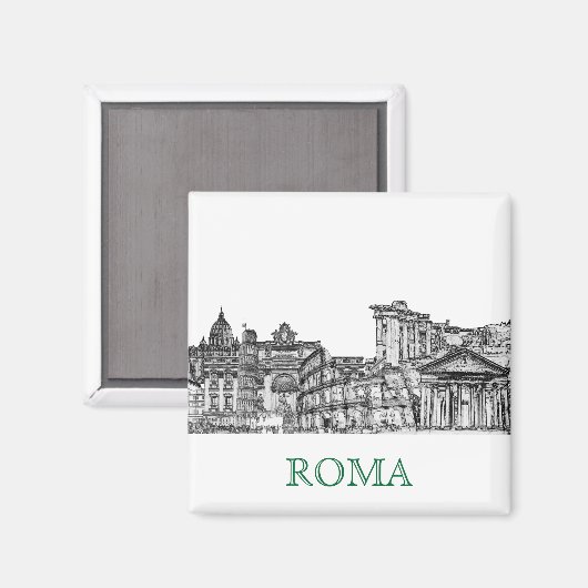 Rom, Rom.. Reisen Sie Souvenirgeschenke. Magnet (Vorderseite/Rückseite)
