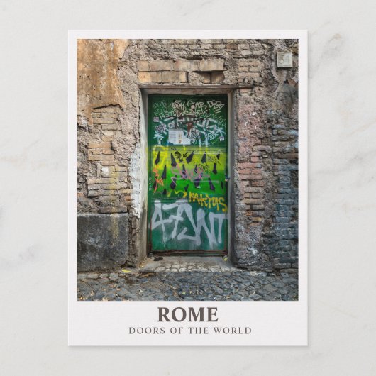 Rom, Roma Türen der Welt, Reise Postkarten (Vorderseite)