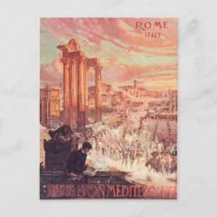 Rom Römisches Forum Europa Italien Vintage Reise Postkarte