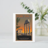 Rom - Ruinen-Tempel im Forum Romanum Postkarte (Stehend Vorderseite)