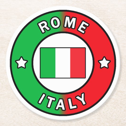 Rom Runder Pappuntersetzer (Vorderseite)