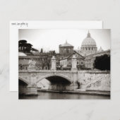 Rom, San Peter Platz Postkarte (Vorne/Hinten)