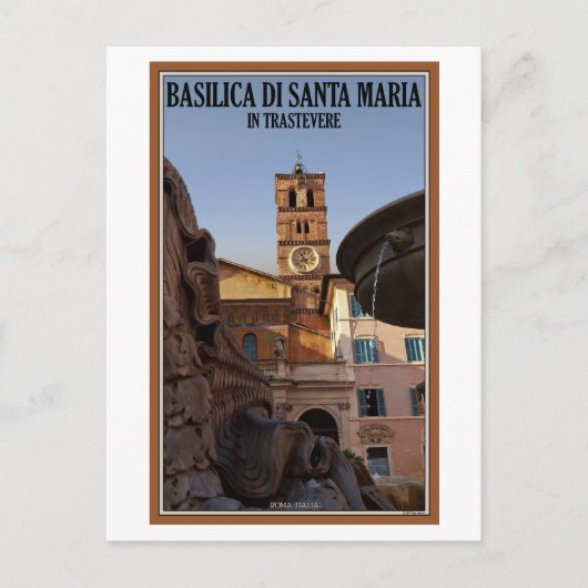 Rom - Santa Maria in Trastevere Postkarte (Vorderseite)