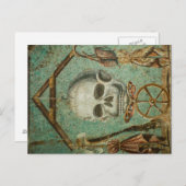 Rom Schädel Mosaik Postkarte von S. Ambrose (Vorne/Hinten)