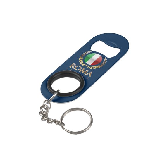 Rom Schlüsselbund Flaschenöffner (Rückseite Schrägansicht)