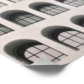 Rom. Schwarz-Weiß-Foto. Moderne Architektur Poster (Ecke)