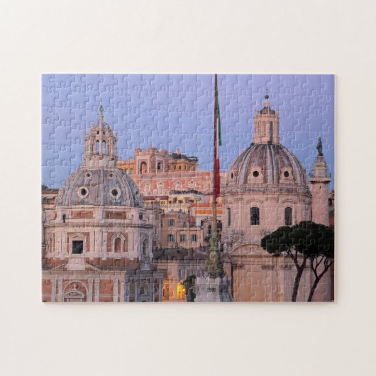 Rom-Skyline am Sonnenuntergang Puzzle (Horizontal)