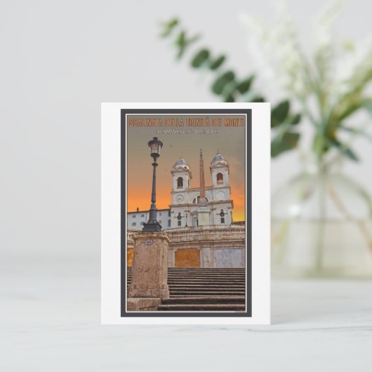 Rom - Spanische Schritte Postkarte (Stehend Vorderseite)