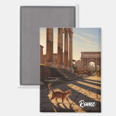 Rom Spanische Treppen Italien Reisen Magnet (Vorderseite/Rückseite)