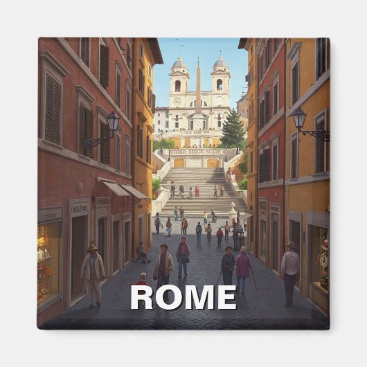 Rom Spanische Treppen Italien Reisen Magnet (Vorne)