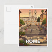 Rom Spanische Treppen Italien Reisen Postkarte (Vorne/Hinten)