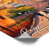 Rom Stadt Italien Kunst Vintage Poster (Ecke)