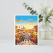 Rom Stadt Italien Kunst Vintage Postkarte (Stehend Vorderseite)