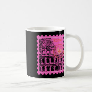 Rom Stempel Aufkleber Kaffeetasse