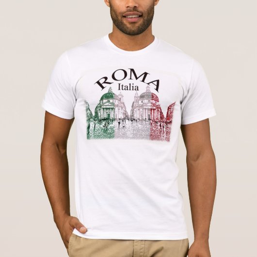 Rom stempelte T-Shirt (Vorderseite)